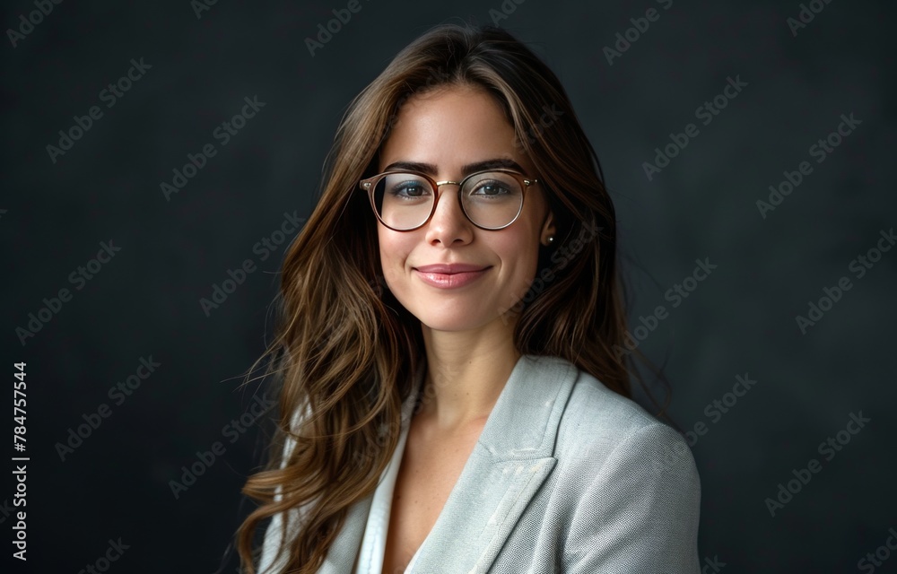 Woman Wearing Glasses and White Jacket