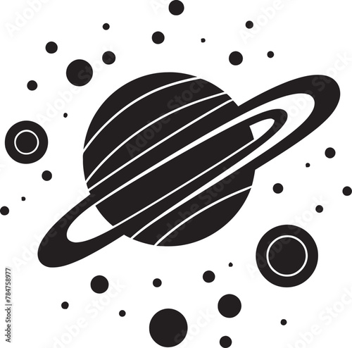 Nebula Mark Icon Design for Space Astral Seal Vector Badge for Space