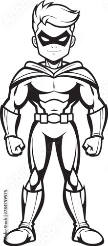 Vigilante Vanguard Badge Emblem for Heroic Design Power Crest Iconic Symbol for Superhero Badge