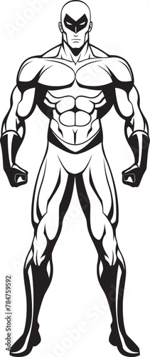Vigilante Vanguard Icon Design for Heroic Emblem Power Crest Heroic Symbolic Badge