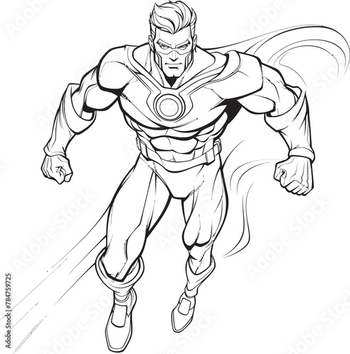 Supercharged Symbol Iconic Hero Icon Vigilante Vanguard Super Logo Design
