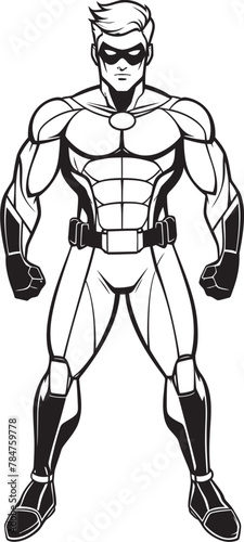 Dynamic Defender Emblem Design for Heroic Icon Vigilant Vanguard Iconic Symbol for Super Badge