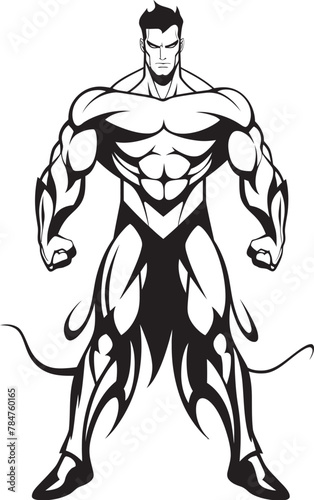 Supercharged Symbol Emblem Design for Hero Vigilante Vanguard Superhero Iconic Symbol