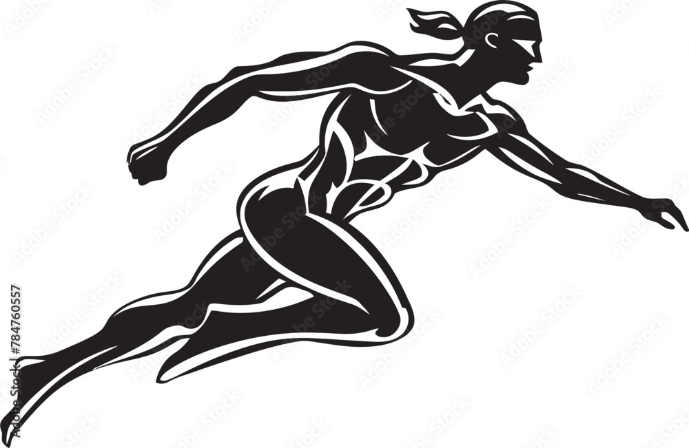 Swim Sprinter Vector Icon Emblem Water Wanderer Symbolic Swimmer Badge Swim Sprinter Vector Icon Emblem Water Wanderer Symbolic Swimmer Badge