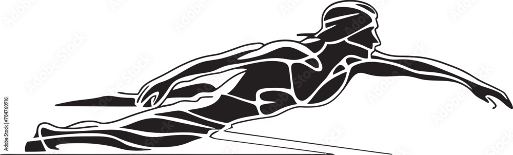 Aquatic Aura Symbol Design for Swim Emblem Splash Streak Vector Iconic Emblem Aquatic Aura Symbol Design for Swim Emblem Splash Streak Vector Iconic Emblem