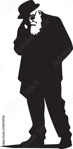Dusks Desolation Emblematic Vector Icon Silent Sorrow Symbol of Lingering Sadness