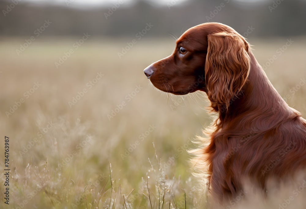 A view of a Red Setter Dog