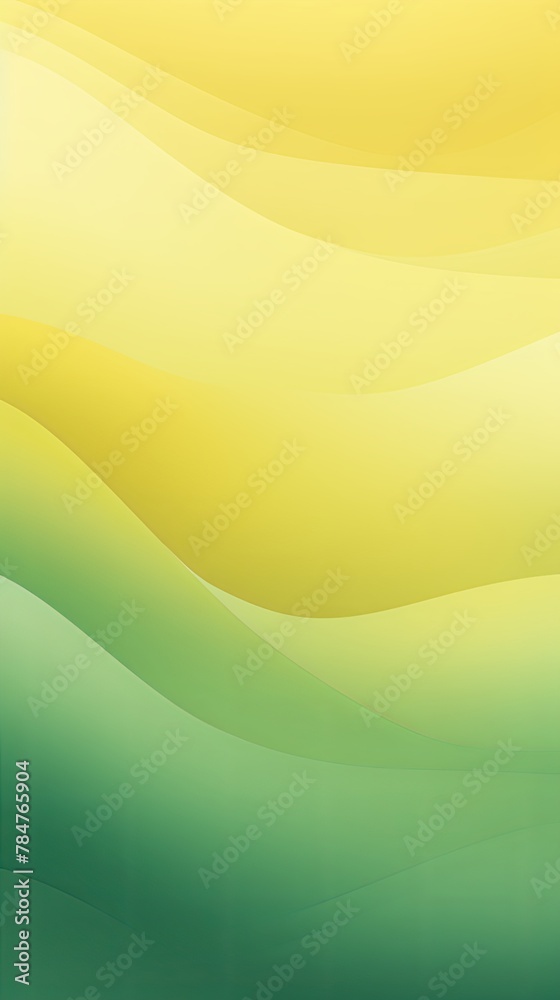 Abstract yellow and green gradient background with blur effect, northern lights