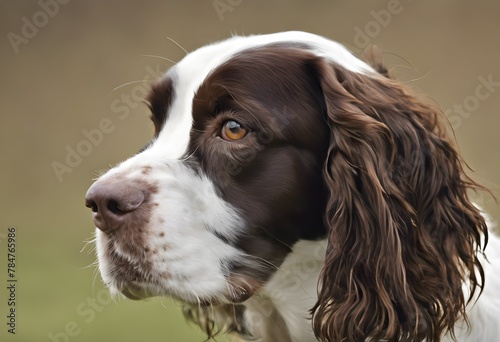 Obraz na płótnie A view of a Springer Spaniel