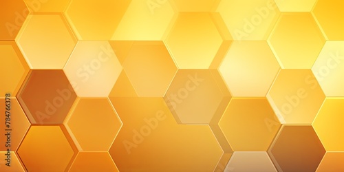 Beige and yellow gradient background with a hexagon pattern in a vector illustration 