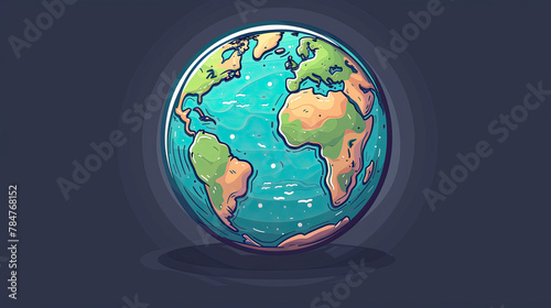 Fototapeta Naklejka Na Ścianę i Meble -  world population day,Only One Earth- World Environment day concept 3d design, earth globe art World Ozone Day creative concept