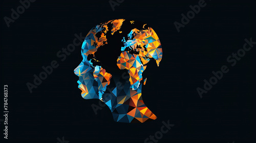 Wallpaper Mural concept of Belonging Inclusion Diversity Equity DEIB or lgbtq, watercolor art colorful paint of girl silhouette  Torontodigital.ca