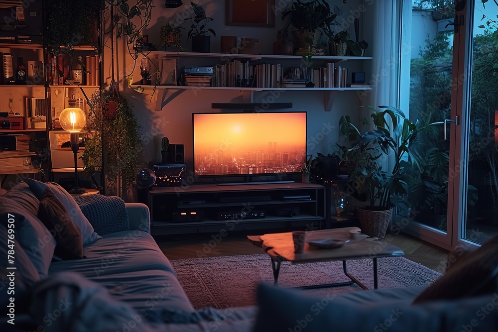A modern cozy living room