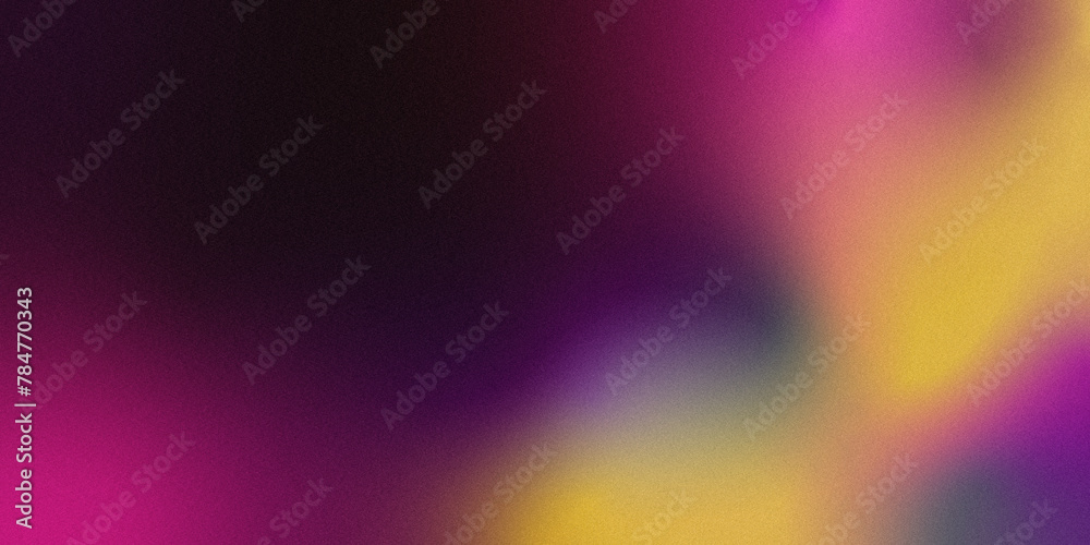 Color gradient, rough abstract background, empty space grainy noise, rough texture .Blueberry, purple, yellow