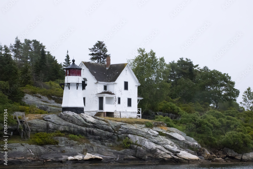 River Lighthouse in Maine River Lighthouse in Maine