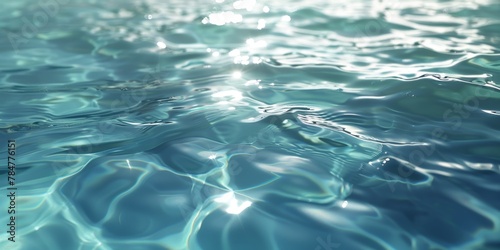 water in the pool close-up Generative AI