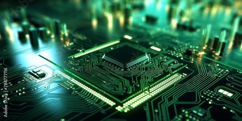 motherboard chips Generative AI © Roman