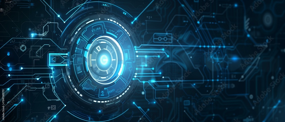 Technological evolution background, futuristic technology background, glowing circuit board creativity idea connection Technological evolution background, futuristic technology background, glowing circuit board creativity idea connection