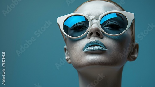 woman wearing sunglasses, fashion model eyesight cute hairstyle