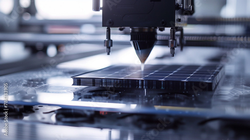 A time-lapse of a solar panel being 3D printed from start to finish.
