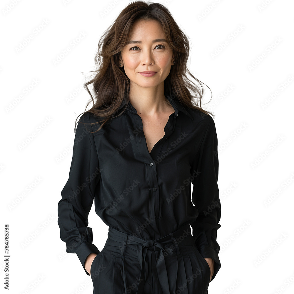 Confident Professional Woman in Black Attire Confident Professional Woman in Black Attire