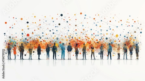 Social network concept. Modern illustration.