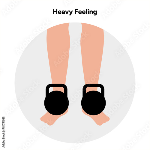 Heavy feeling in legs. Heavy foot, feet discomfort