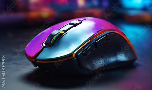 Backlit gaming computer mouse