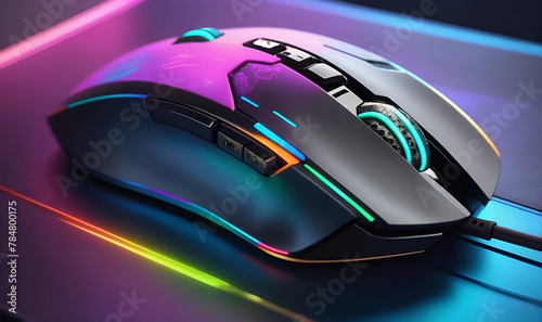 Backlit gaming computer mouse