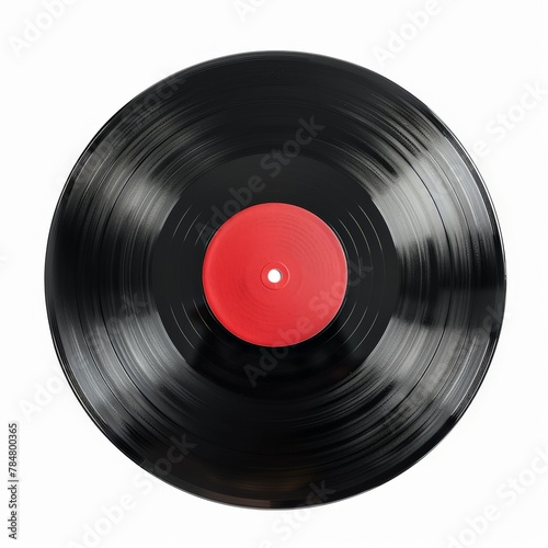 A classic vinyl record isolated on white background