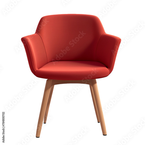 Modern Cushion and Armchair isolated on transparent background PNG Image. Generative AI. photo