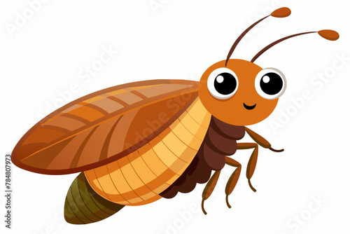 brown lacewing vector illustration