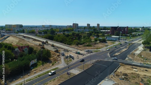 Road Construction Konin Budowa Drogi Aerial View Poland