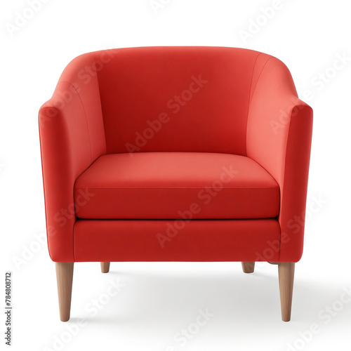 Modern Cushion and Armchair isolated on transparent background PNG Image. Generative AI. © Opener Designs