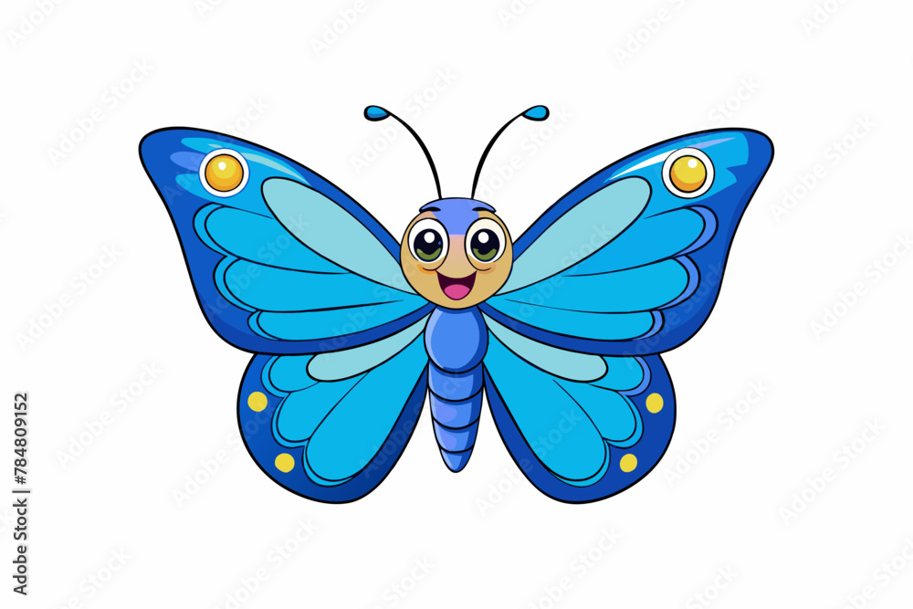 blue butterfly vector illustration blue butterfly vector illustration
