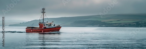 photo of a fishing trawler on the water