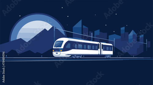 Vector image. transport icon on dark blue background