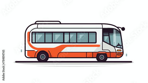 Vector image.transport icon on white background wit