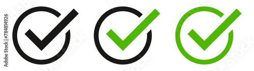 check box icon with correct, accept checkmark icons tick box checked, check list square frame - checkbox symbol approved sign photo
