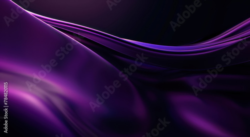 vibrant violet hues sleek gradient curve on dark background