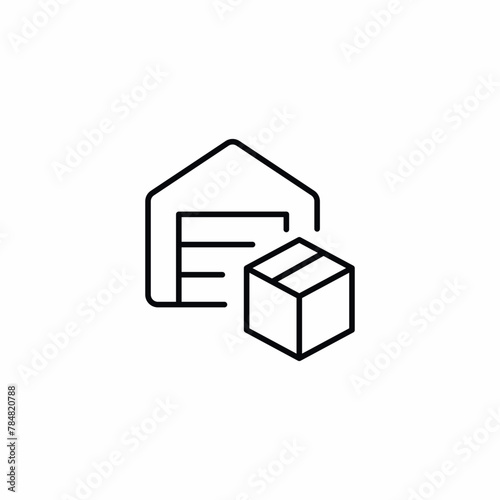delivery package goods stock storage icon