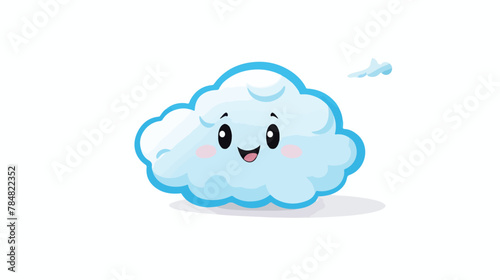 Vector image icon with dialog cloud with white background © Mishi