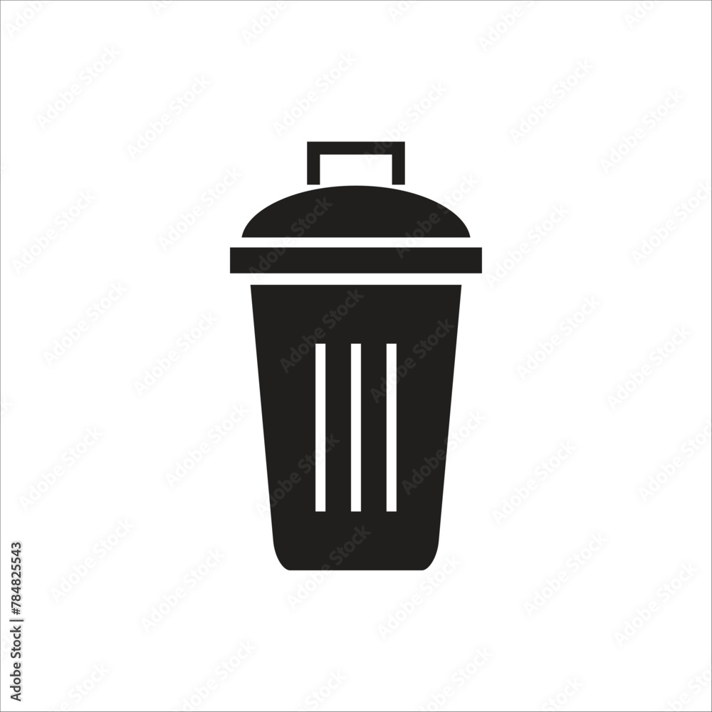 trash can vetor icon line new trash can vetor icon line new
