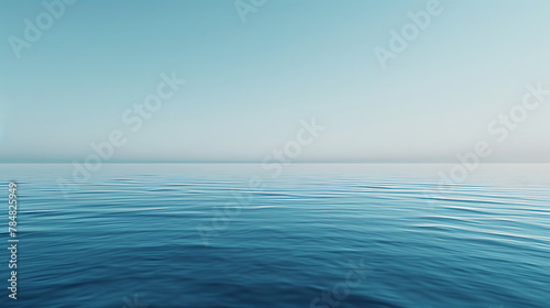 An image featuring a soothing blue background color, reminiscent of a clear sky on a calm summer day, perfect for enhancing the desktop experience © DigitaArt.Creative