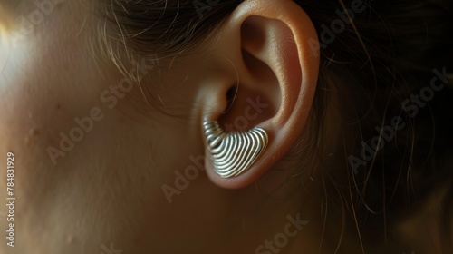 Like a fingerprint no two ear whorls are exactly alike representing the individuality and uniqueness of each person. .