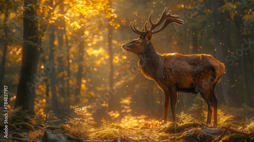deer in the forest,generative ai