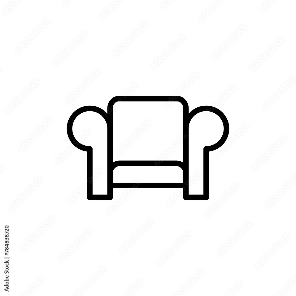 Sofa icon vector isolated on white background. sofa icon illustration. furniture Sofa icon vector isolated on white background. sofa icon illustration. furniture