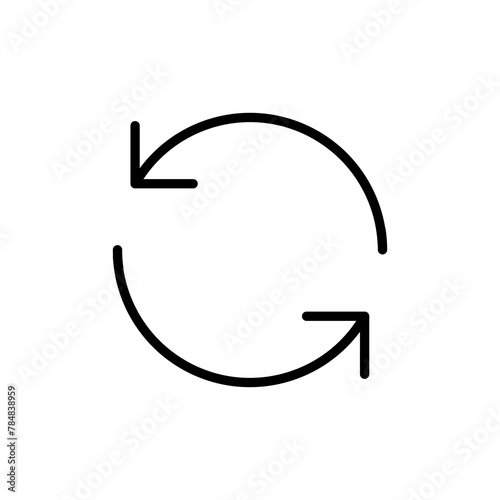Refresh icon vector isolated on white background. Reload icon vector. Update icon. convert icon