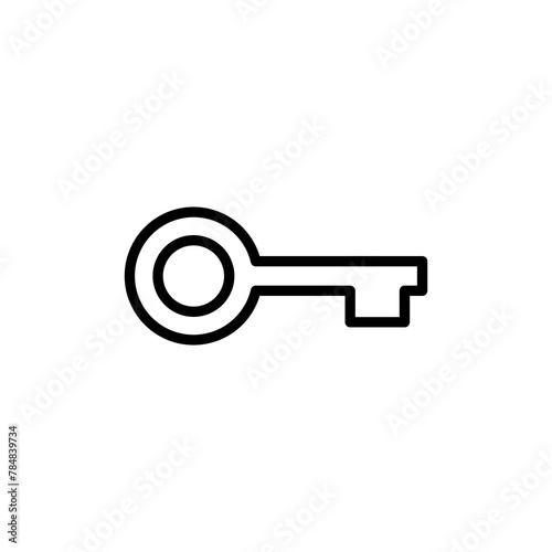 Key icon vector isolated on white background. Key vector icon. Key symbol. security © Oliviart