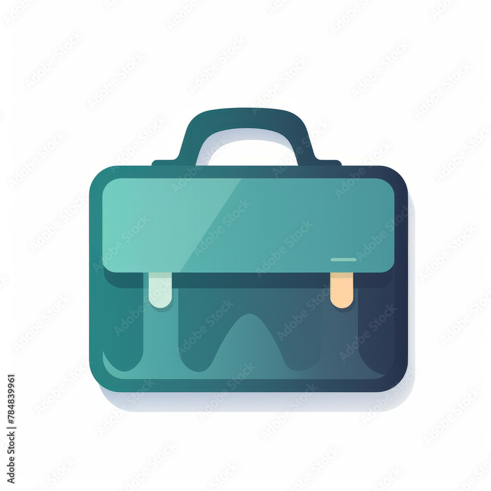 flat vector illustration of a briefcase for work, stylised, abstract, minimal, clean design, web design, graphic design,generative ai flat vector illustration of a briefcase for work, stylised, abstract, minimal, clean design, web design, graphic design,generative ai